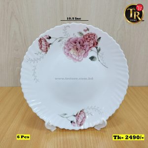 10 inch 6 Pcs Pyrex Dinner Plate