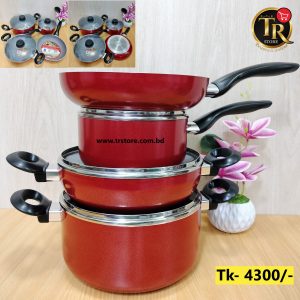 7 Pcs Disnie Non-stick Cookware Set