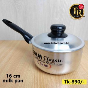 Kiam Aluminium 16 Cm Milk Pan With Lid