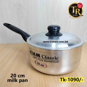 Kiam Aluminium 20 Cm Milk Pan With Lid