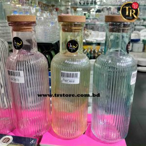 Glass Water Bottle 1 Ltr 3 Pcs Set