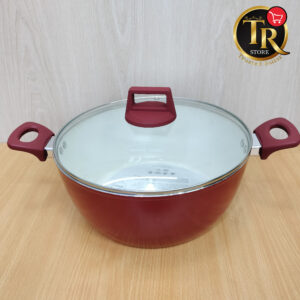 Kiam Ceramic Non Stick Casserole (Sauce Pan) With Glass Lid 30CM