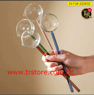 1pcs Borosilicate glass spoon