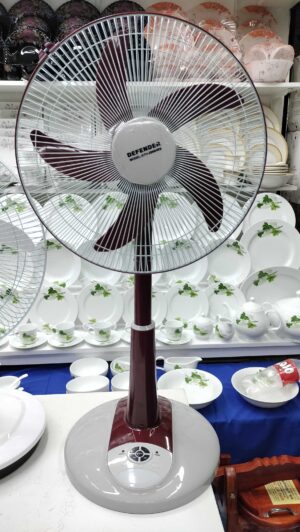 Defender Rechargeble AC/DC Stand Fan 16″ with Remote(2986)